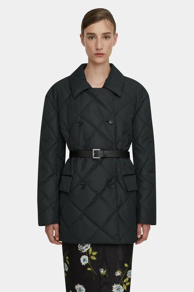 Jackets And Coats Sophica Black Puffer Quilted Jacket 8211 Emilia Wickstead Women