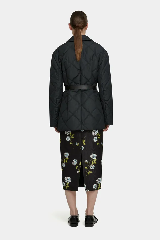 Jackets And Coats Sophica Black Puffer Quilted Jacket 8211 Emilia Wickstead Women