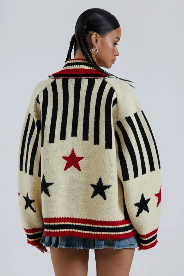 Jaded London Outerwear Women Shop Team 23 Knitted Zip Through