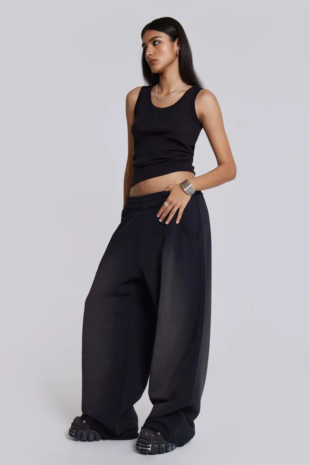 Jaded London Shop Black Monster Joggers Women Tops