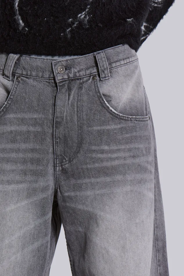 Jaded London Shop Washed Grey Colossus Jeans Men Denim