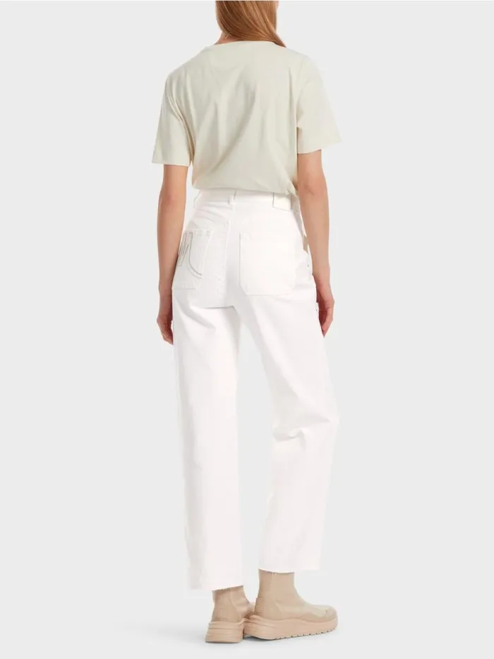 Jeans Damen Marc Cain 034Rethink Together034 Worker Jeans WUHAI Offwhite