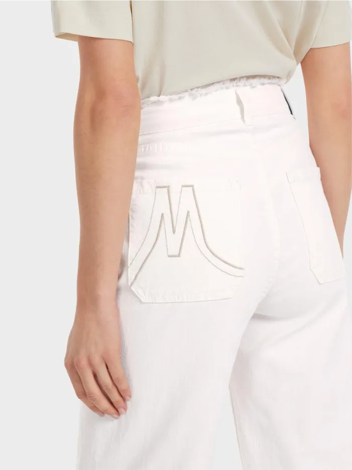 Jeans Damen Marc Cain 034Rethink Together034 Worker Jeans WUHAI Offwhite