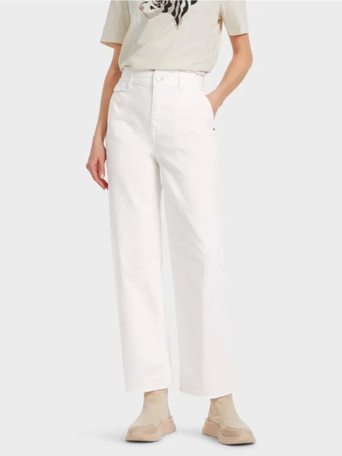Jeans Damen Marc Cain 034Rethink Together034 Worker Jeans WUHAI Offwhite