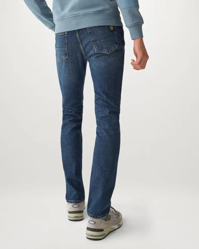 Jeans Men Belstaff Longton Slim Jeans Washed Indigo Jeans Men Belstaff Longton Slim Jeans Washed Indigo