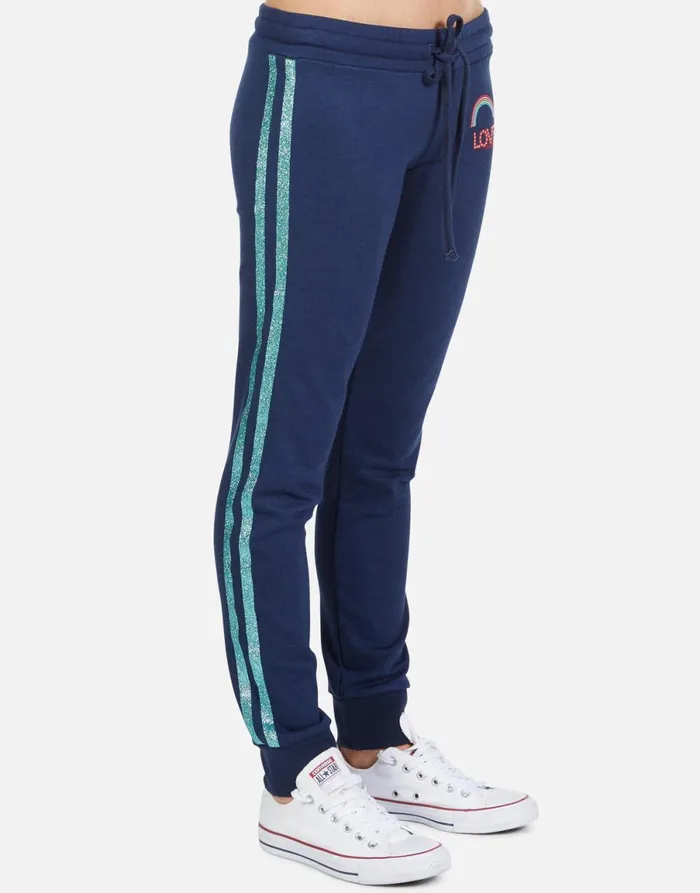 Jess Rainbow Love Port Navy Women039s Lauren Moshi Long Sweatpants
