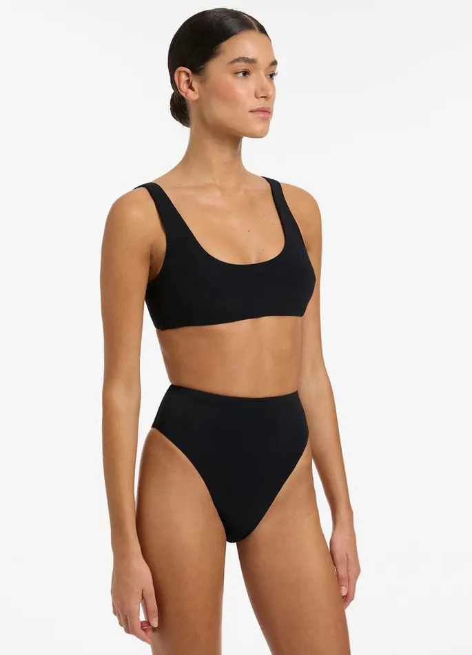 Jetset High Waisted Bikini Bottom Black Women JETS Australia High Waist Bikini Bottoms