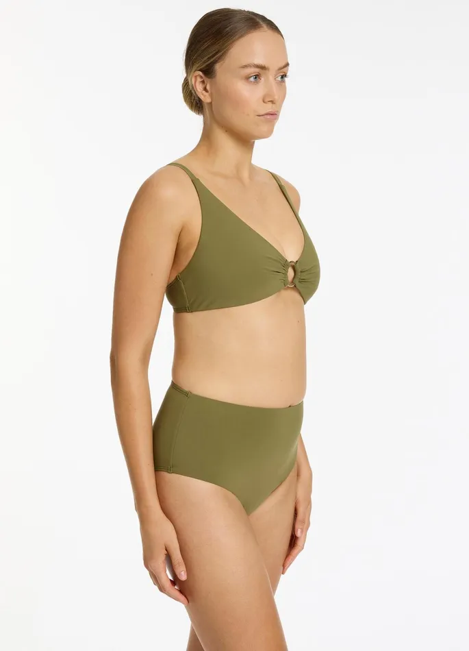 Jetset High Waisted Bikini Bottom Moss Women JETS Australia High Waist Bikini Bottoms