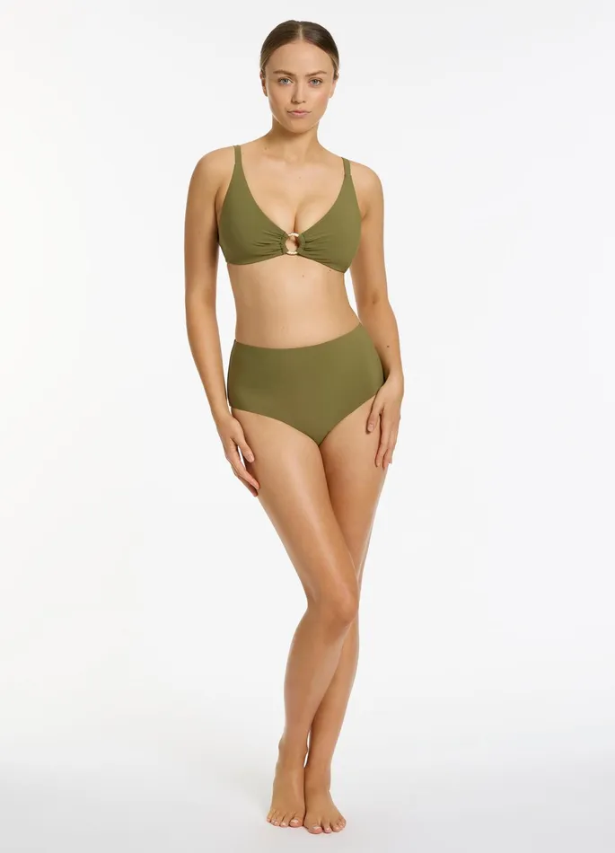 Jetset High Waisted Bikini Bottom Moss Women JETS Australia High Waist Bikini Bottoms