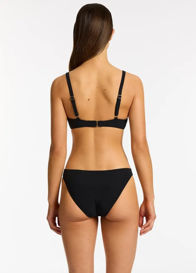 Jetset Trim CD Triangle Bikini Top Black Women JETS Australia Tri Bikini Tops