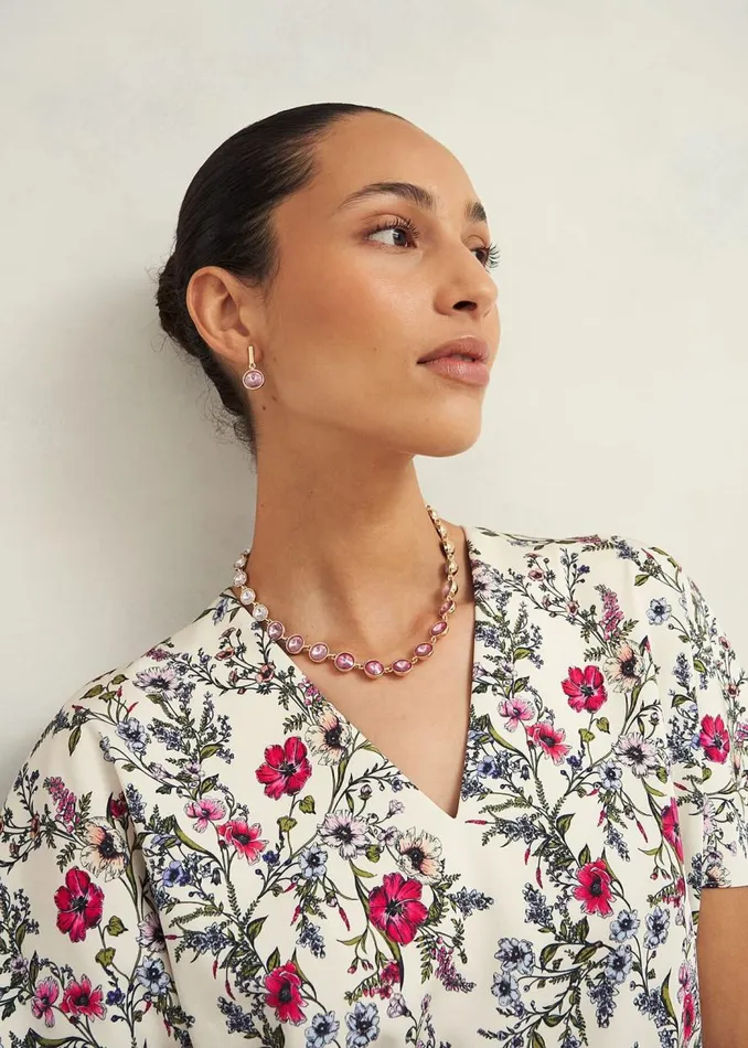 Jewellery Women HOBBS Emi Necklace Pink Multi