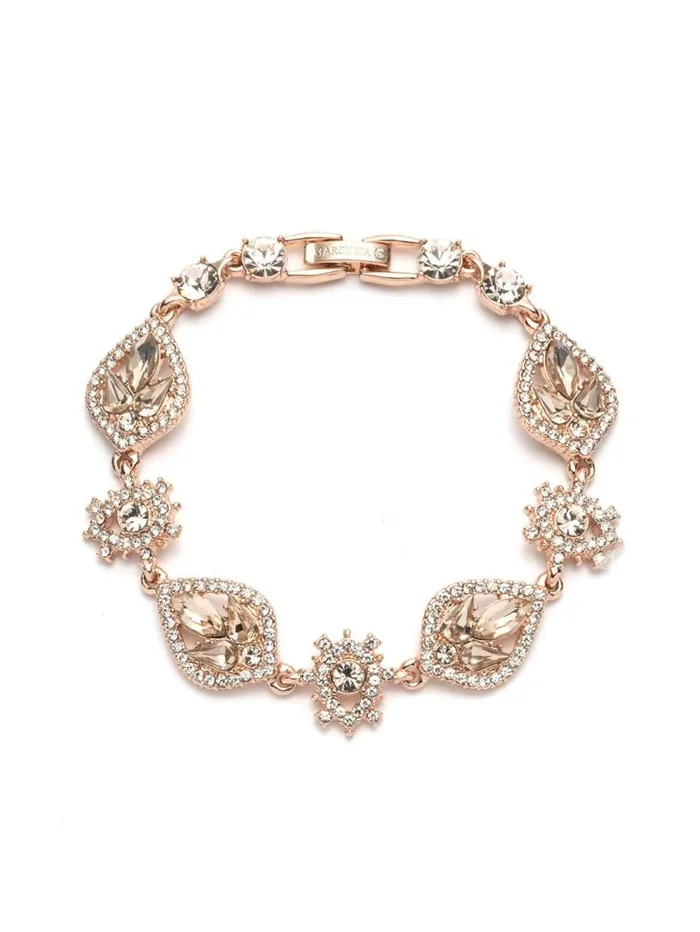 Jewelry Marchesa Bracelets Poised Rose Bracelet Rose Gold