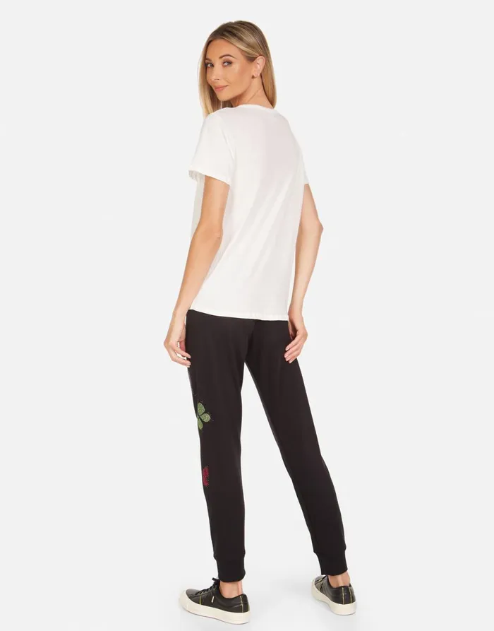 Jhene Crystal Love Butterfly Milk Women039s Lauren Moshi Short Sleeve