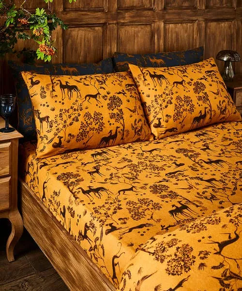 Joebrowns Bedding Homeware Woodland Wanderer Brushed Cotton Matching Bedding Orange