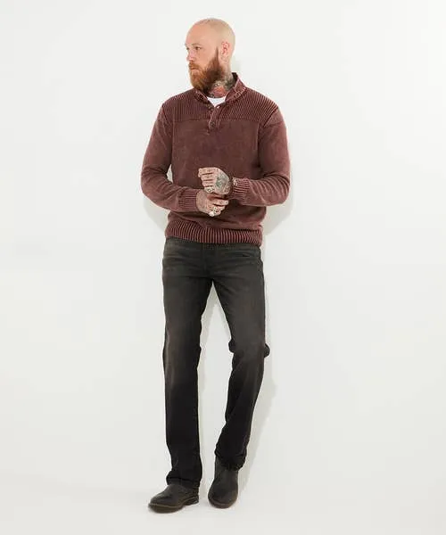 Joebrowns Carefree Washed Funnel Knit Cherry Apparel Hoodies and Sweatshirts