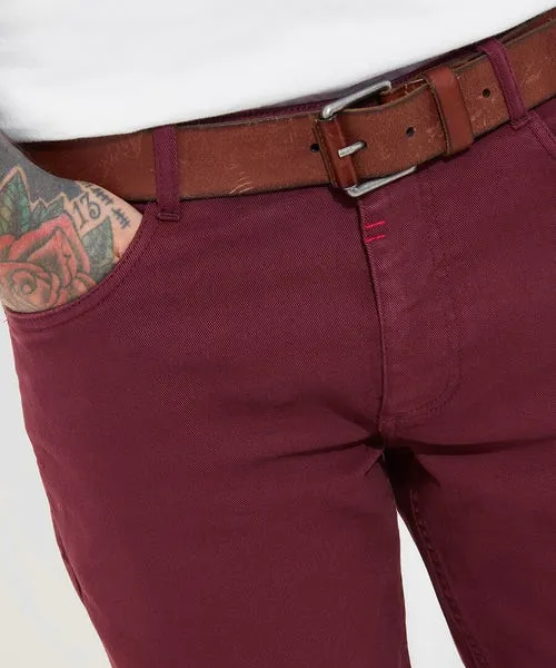 Joebrowns Denim Styles Apparel Right Track Jeans BurgundyTan