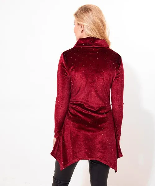 Joebrowns Dresses Apparel Very Velour Tunic Berry Joebrowns Dresses Apparel Very Velour Tunic Berry