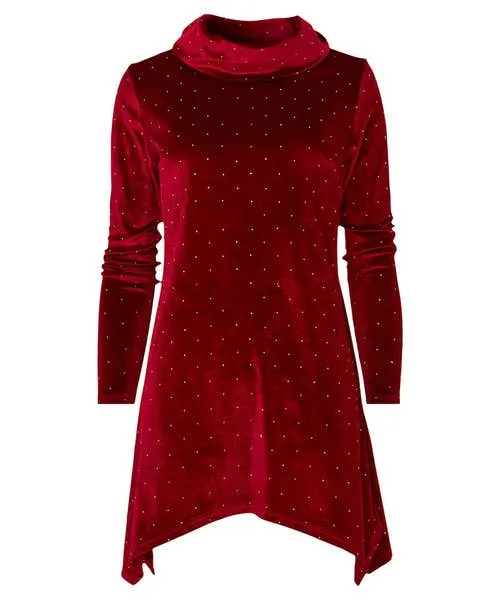Joebrowns Dresses Apparel Very Velour Tunic Berry Joebrowns Dresses Apparel Very Velour Tunic Berry