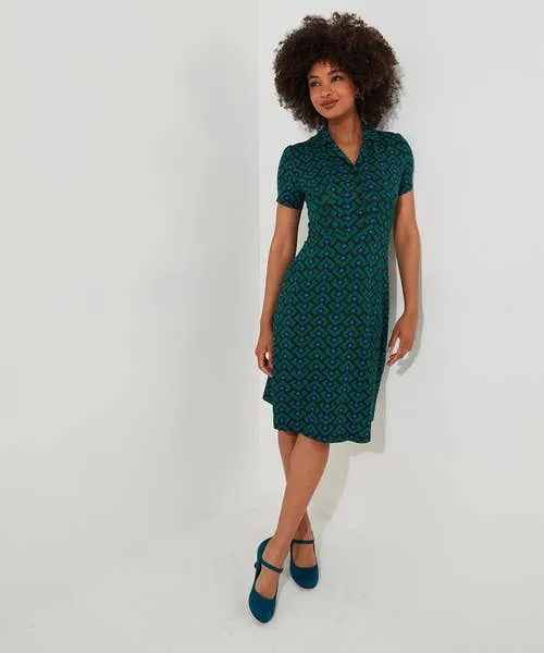 Joebrowns Dresses Apparel Vintage Vibes Jersey Dress Green