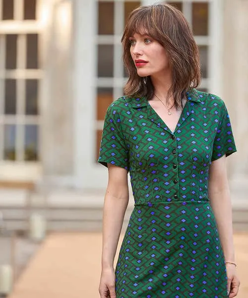 Joebrowns Dresses Apparel Vintage Vibes Jersey Dress Green Joebrowns Dresses Apparel Vintage Vibes Jersey Dress Green