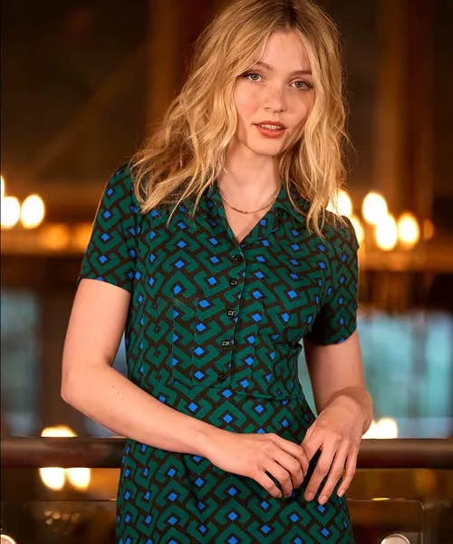 Joebrowns Dresses Apparel Vintage Vibes Jersey Dress Green Joebrowns Dresses Apparel Vintage Vibes Jersey Dress Green