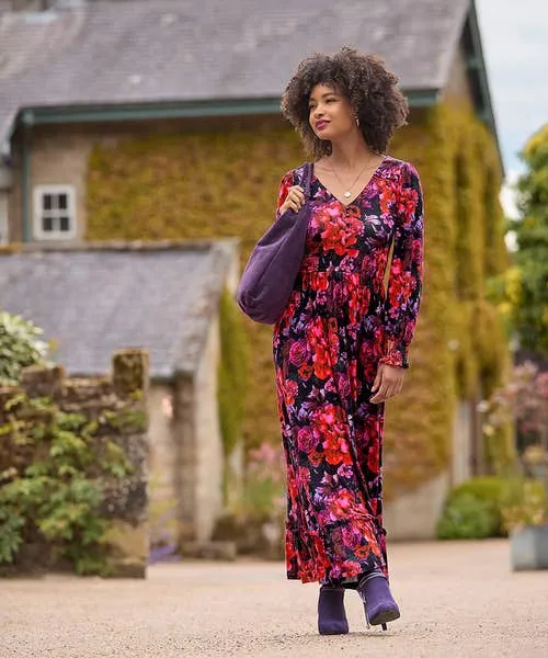 Joebrowns Romantic Florals Jersey Dress Red Apparel Petite Collection