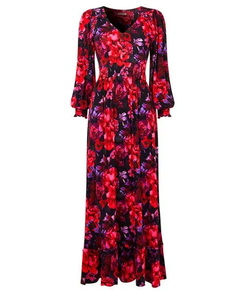 Joebrowns Romantic Florals Jersey Dress Red Apparel Petite Collection