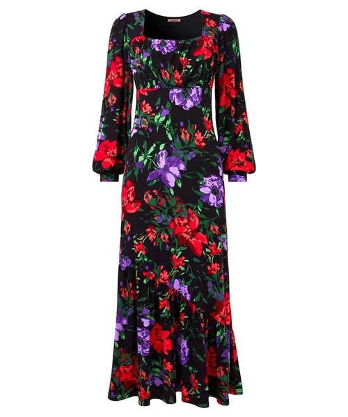 Joebrowns Shona Floral Jersey Dress Black Apparel Dresses