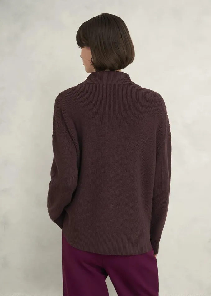 Jumpers and Cardigans Women HOBBS Brenna Merino Wool Jumper Malbec
