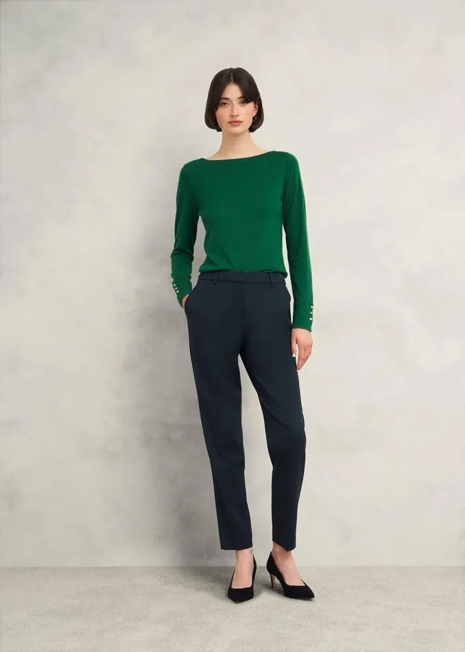 Jumpers and Cardigans Women HOBBS Perla Merino Wool Jumper Agate Green