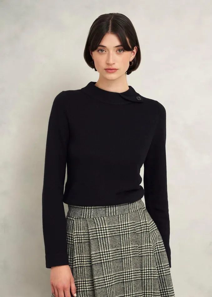 Jumpers and Cardigans Women HOBBS Talia Wool Cashmere Jumper Black