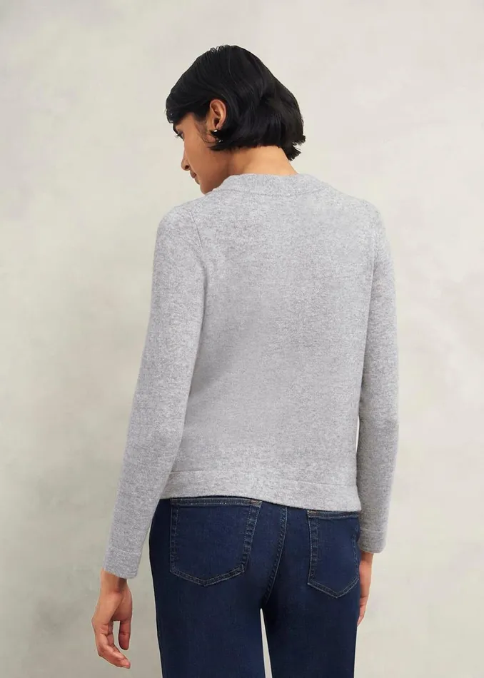 Jumpers and Cardigans Women HOBBS Talia Wool Cashmere Jumper Grey Marl