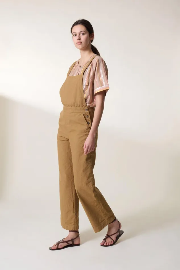 Jumpsuits Women Leon and Harper Olivo Plain Jumpsuit Mustard