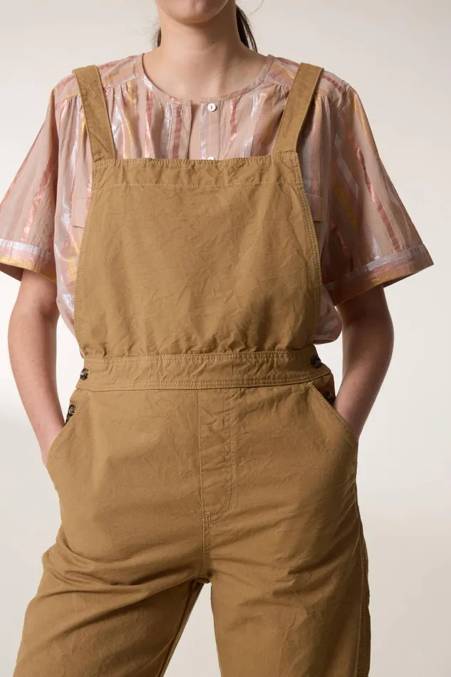 Jumpsuits Women Leon and Harper Olivo Plain Jumpsuit Mustard