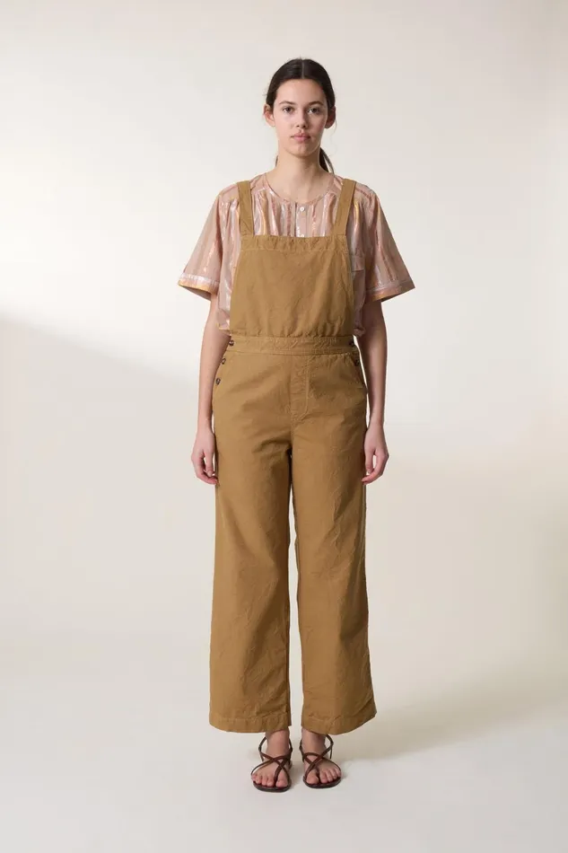Jumpsuits Women Leon and Harper Olivo Plain Jumpsuit Mustard