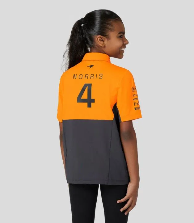 Junior Castore Junior McLaren Official Teamwear Polo Shirt Lando Norris Formula 1