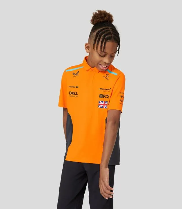 Junior Castore Junior McLaren Official Teamwear Polo Shirt Lando Norris Formula 1
