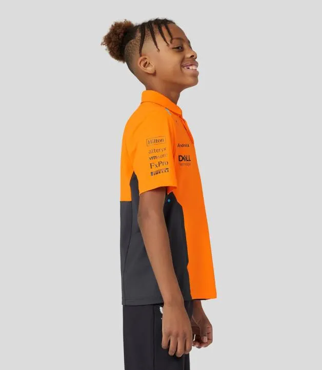 Junior Castore Junior McLaren Official Teamwear Polo Shirt Lando Norris Formula 1