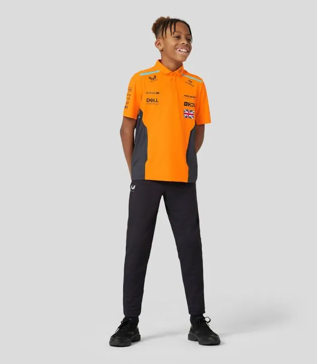 Junior Castore Junior McLaren Official Teamwear Polo Shirt Lando Norris Formula 1