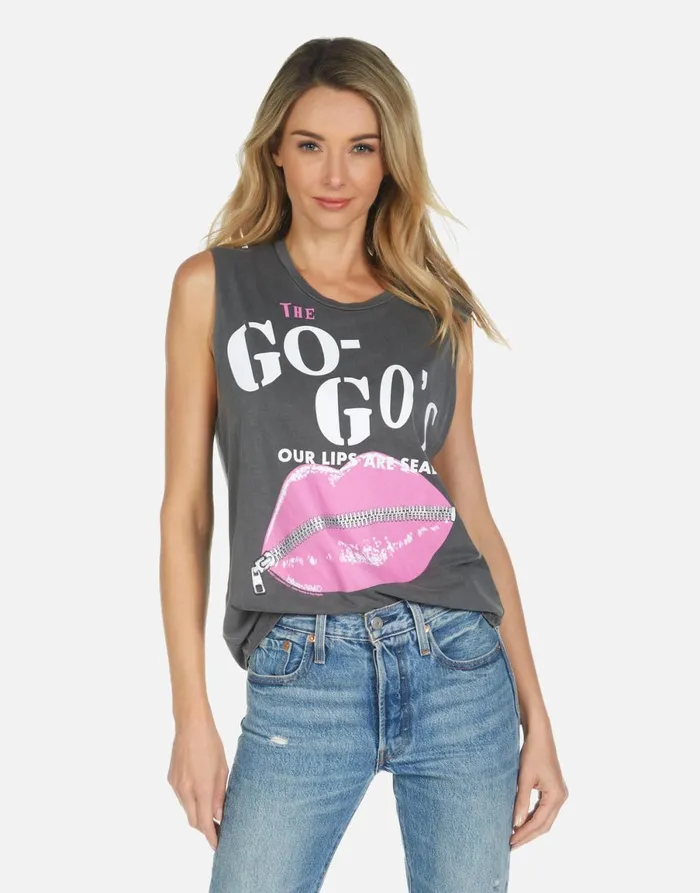 Kel The GoGo039s Pigment Black Women039s Lauren Moshi Tanks