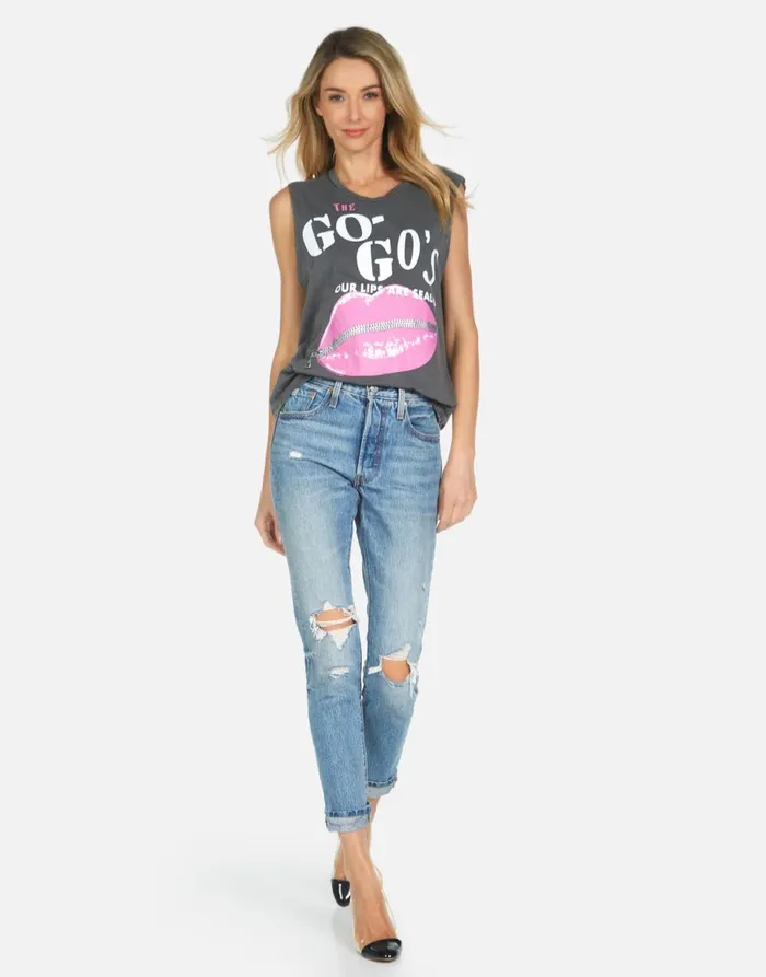 Kel The GoGo039s Pigment Black Women039s Lauren Moshi Tanks