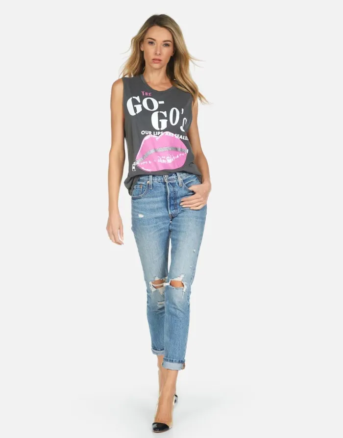Kel The GoGo039s Pigment Black Women039s Lauren Moshi Tanks