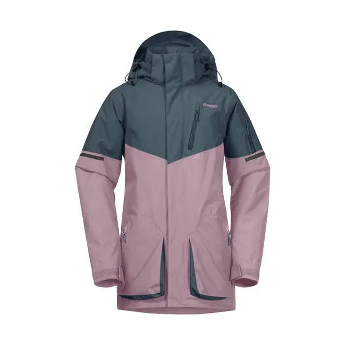 Kids Bergans Of Norway Insulated Jackets Knyken Insulated Youth Jacket Lilac Chalk Orion Blue
