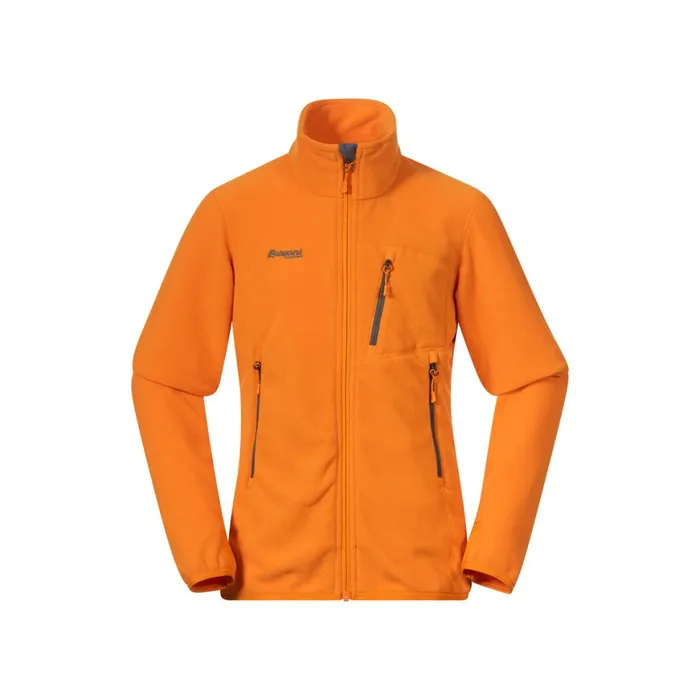 Kids Bergans Of Norway Midlayers Runde Youth Girl Jacket Cloudberry Yellow