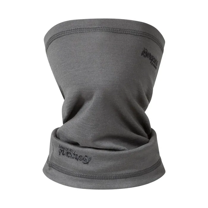 Kids Bergans Of Norway Neck Warmers Bergans Wool Junior Neck Warmer Solid Grey