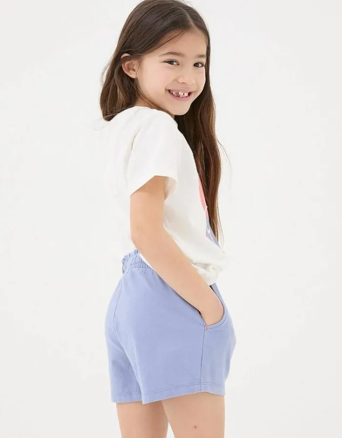 Kids FatFace Multipacks Two Pack Jersey Shorts Coral Pink
