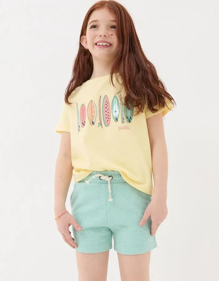 Kids FatFace Multipacks Two Pack Ottoman Shorts Mint Green