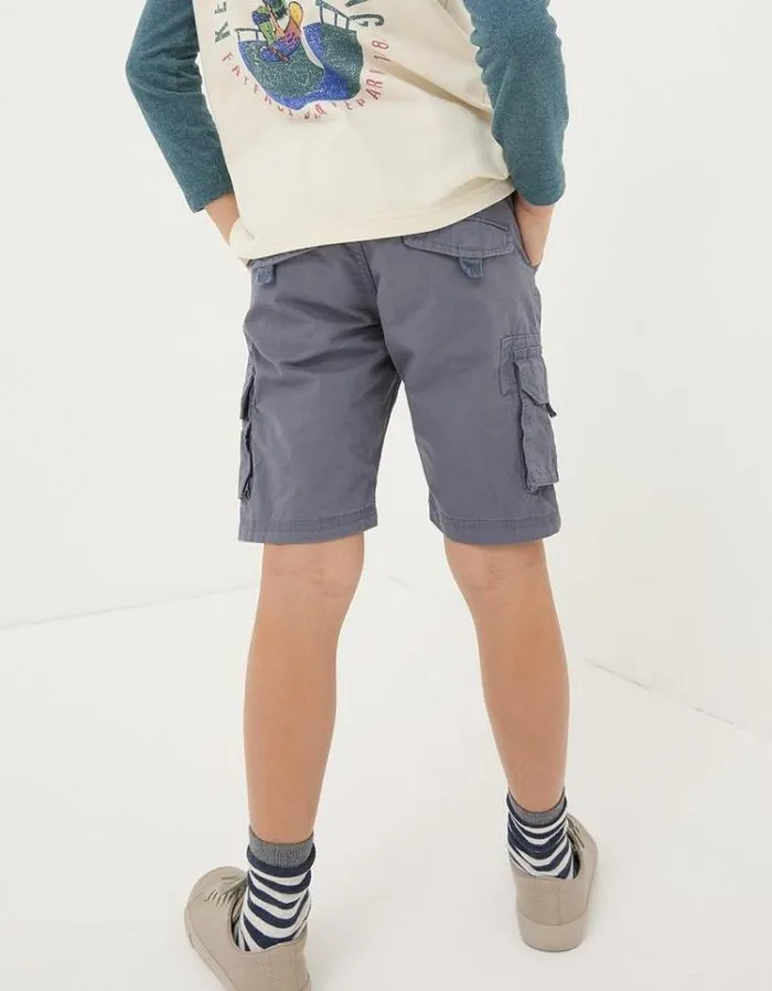 Kids FatFace Shorts Lulworth Cargo Shorts Vintage Blue