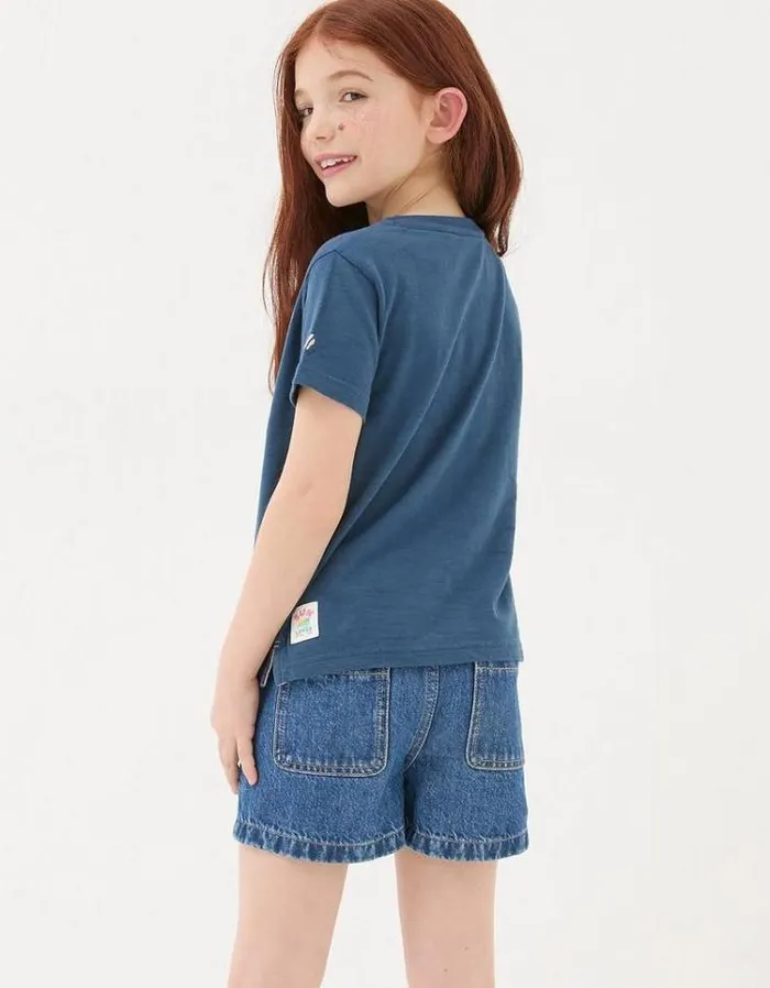 Kids FatFace Tops and TShirts Star Fish Graphic TShirt Navy