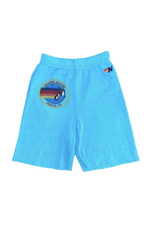Kids Kids Collection Aviator Nation AVIATOR NATION KIDS SWEATSHORTS 8211 NEON BLUE